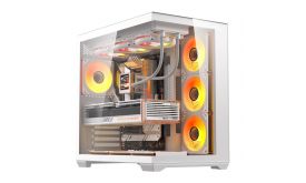 DarkFlash C280 számítógépház (fehér) + 7 ventilátor (C280 WHT +7F)